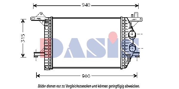 AKS DASIS Kompressoriõhu radiaator 137350N